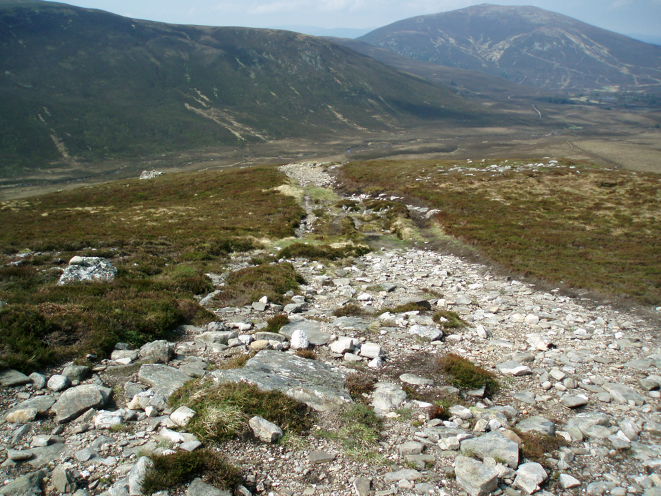 rocky path on mountain